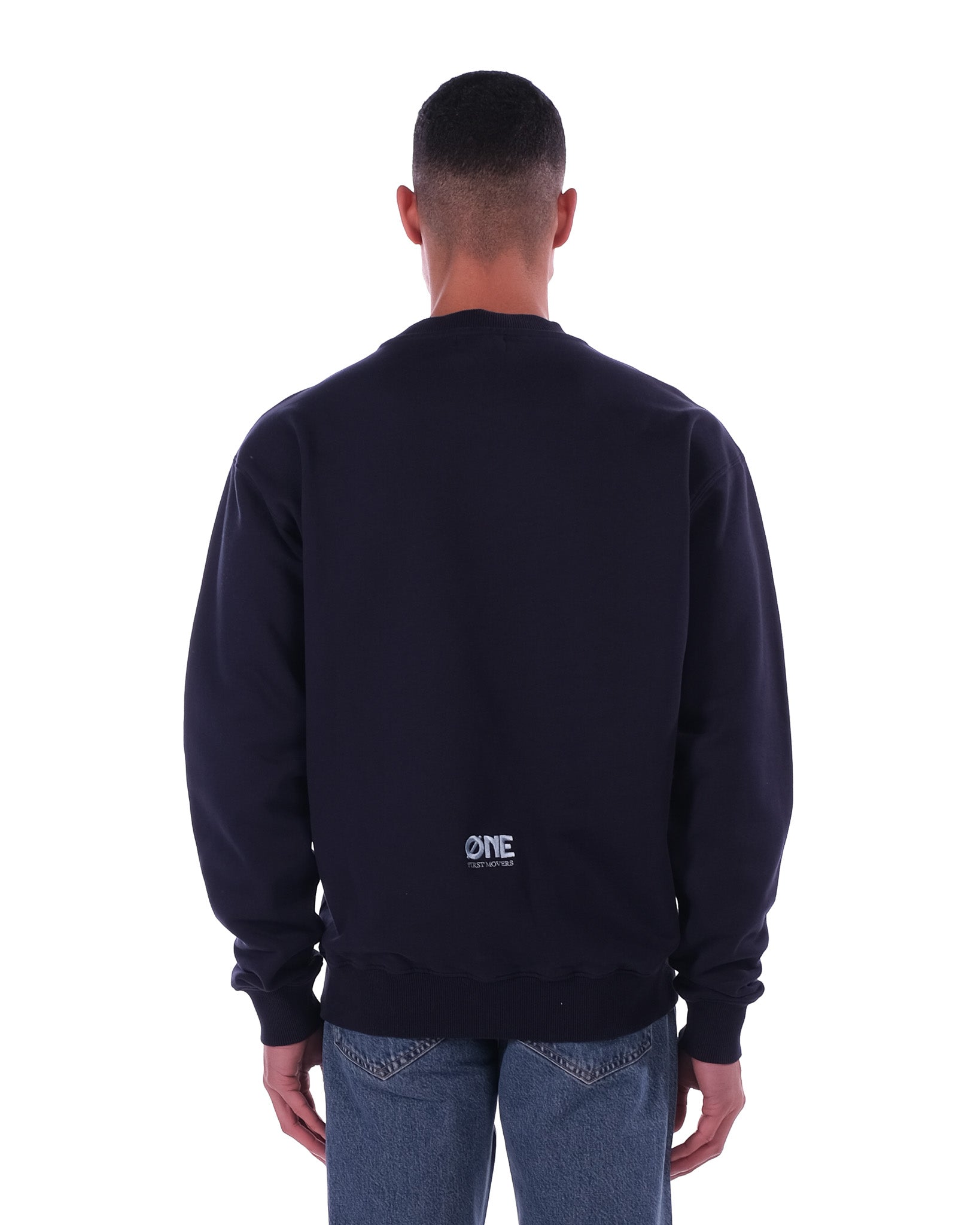 Sweater Embroidery - Navy