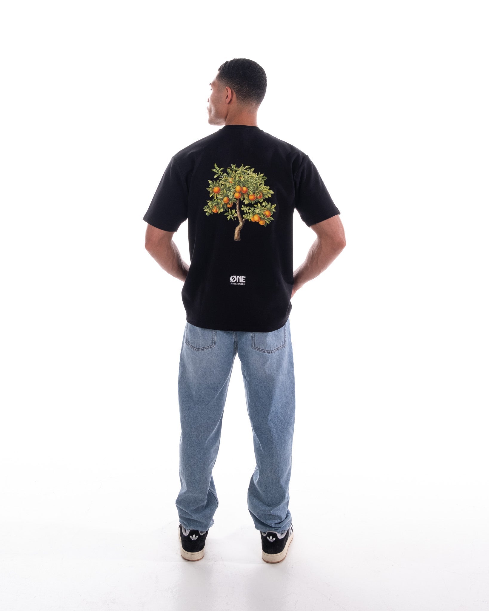 Mandarin Tee - Black