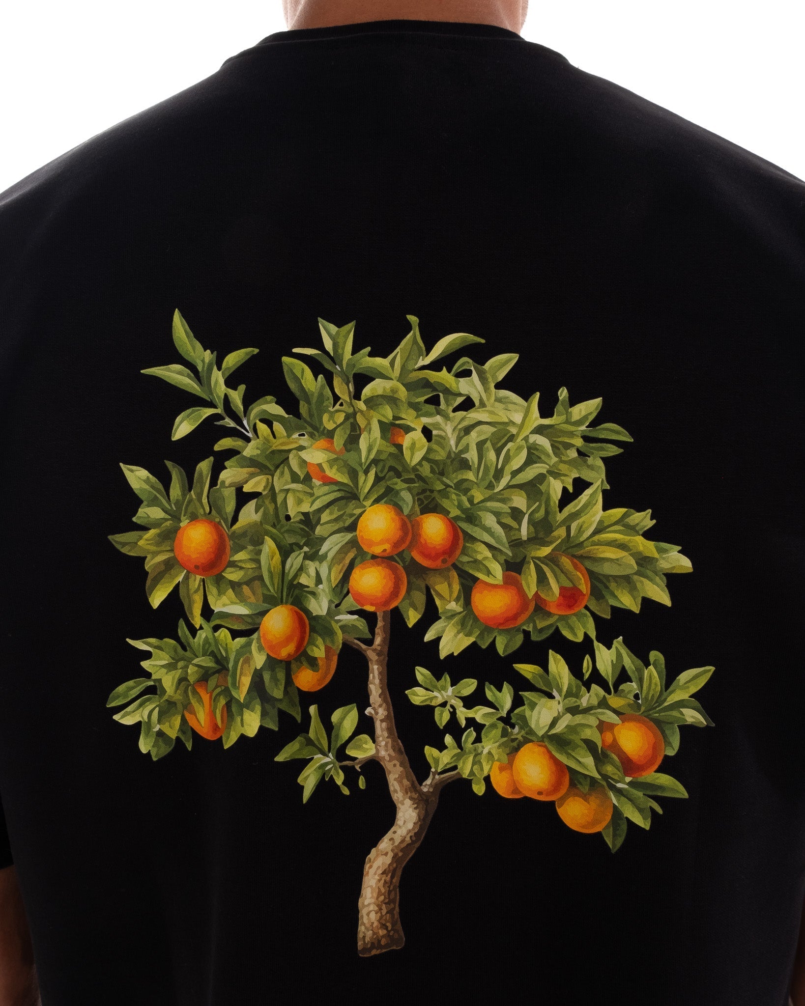 Mandarin Tee - Black