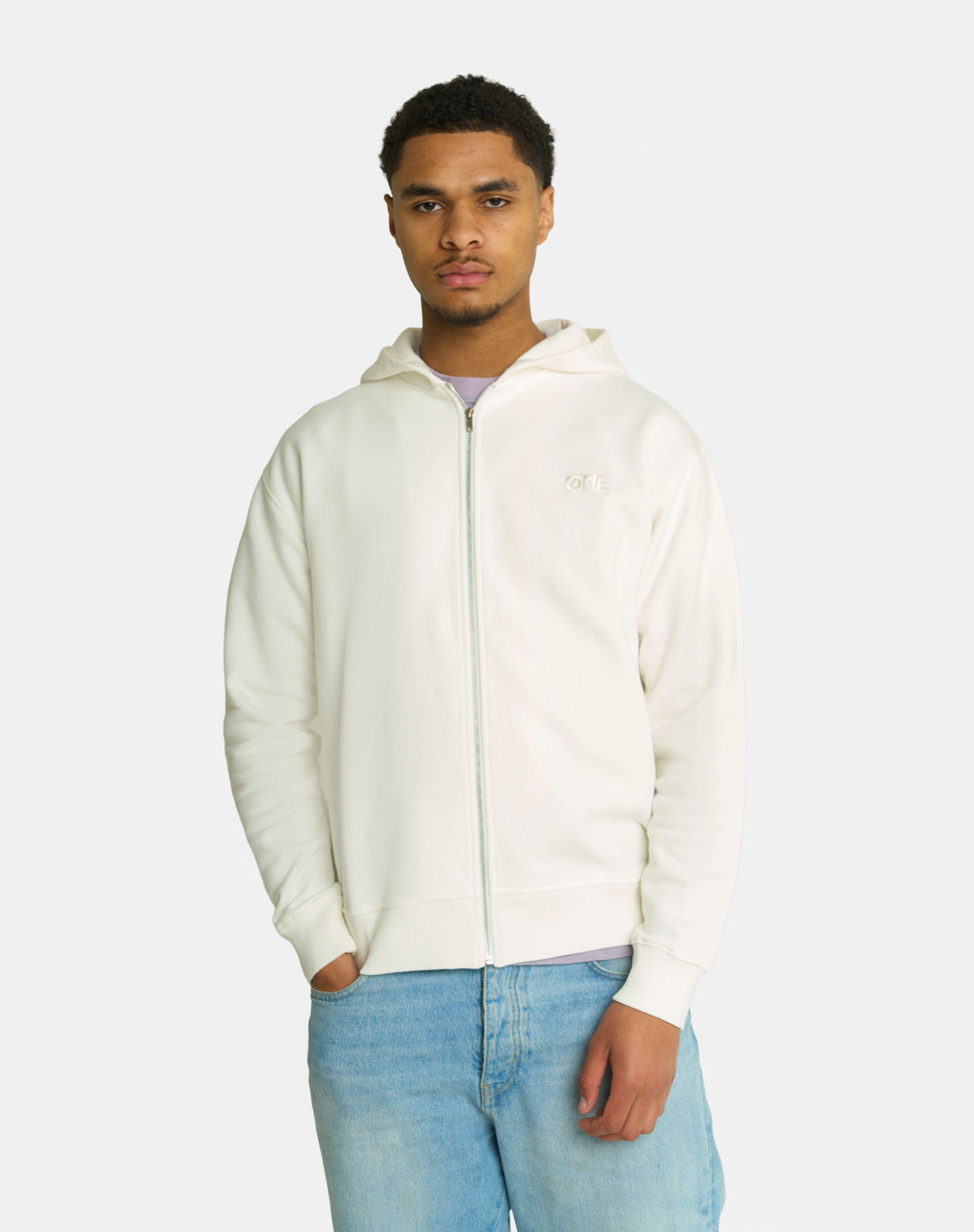 Zip Hoodie - Off-White