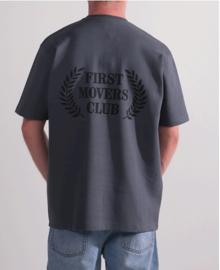 First movers club tee - Donker groen