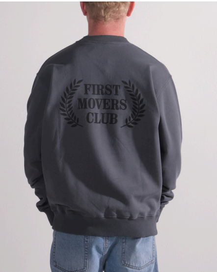 First movers club sweater - Donkergroen