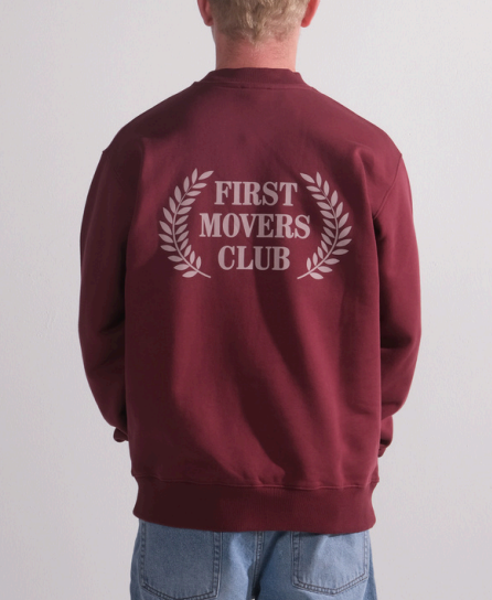 First movers club sweater - Bordeaux