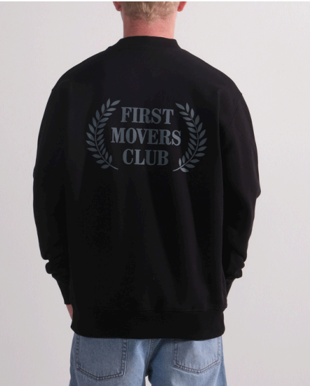 First Movers club sweater - Zwart