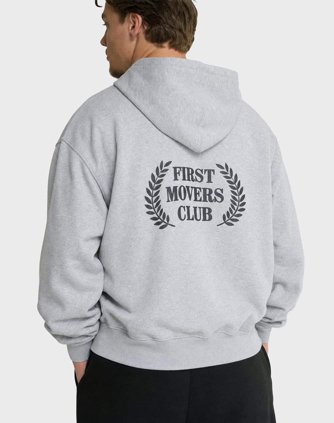 FIRST MOVERS CLUB ZIP HOODIE