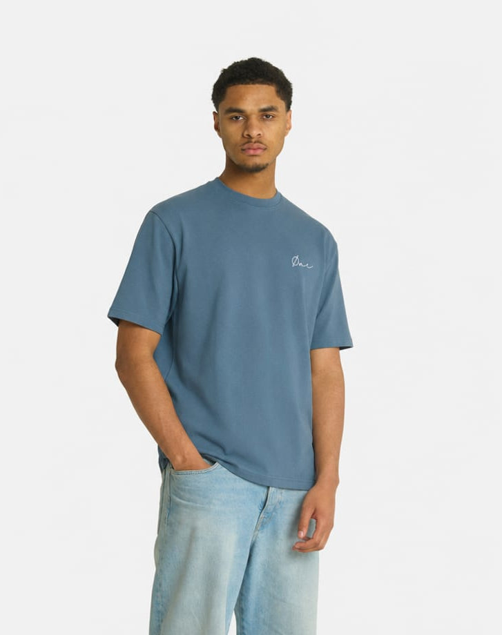 FLOWER PAINT TEE - DARK GREEN