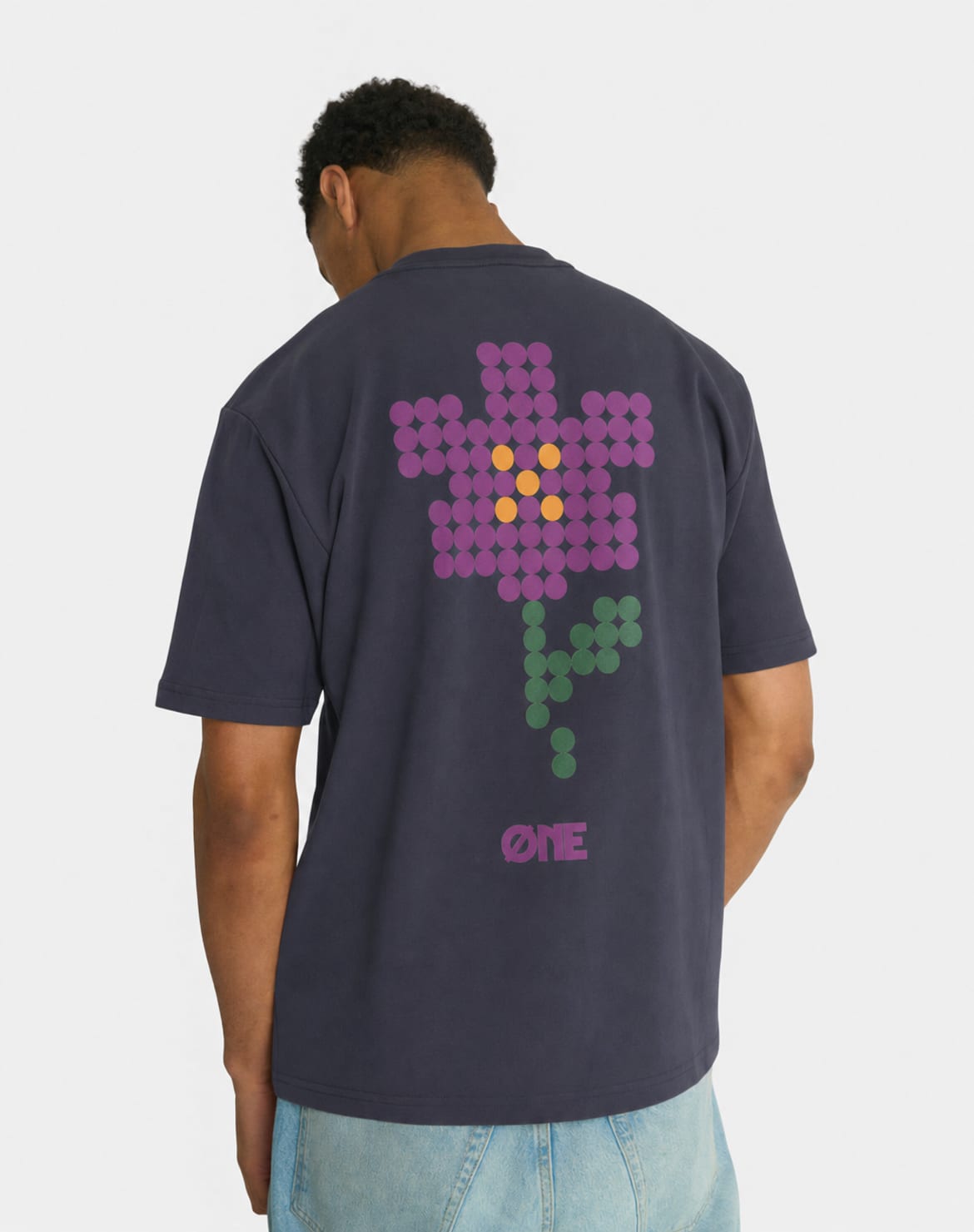 PURPLE FLOWER TEE