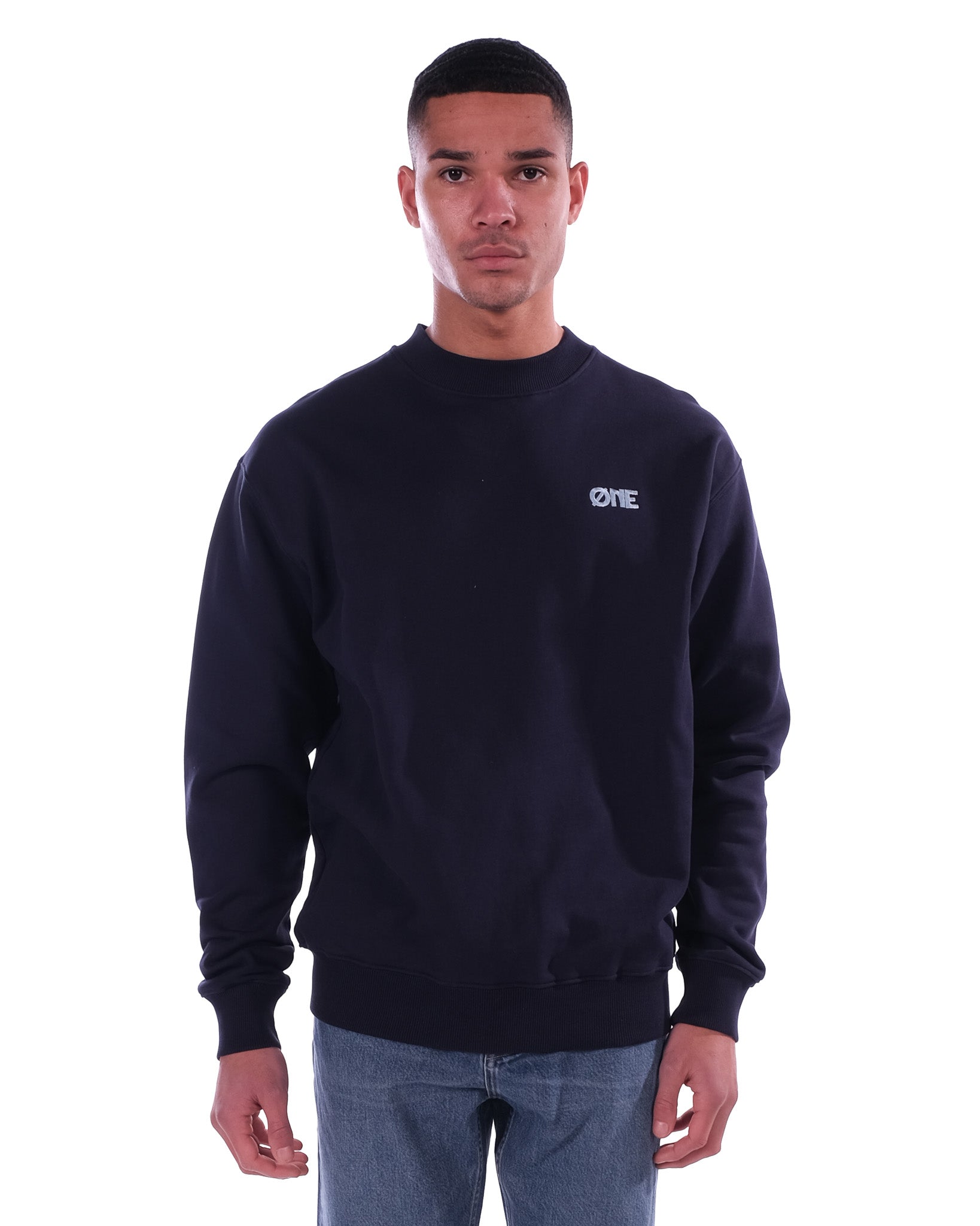 Sweater Embroidery - Navy
