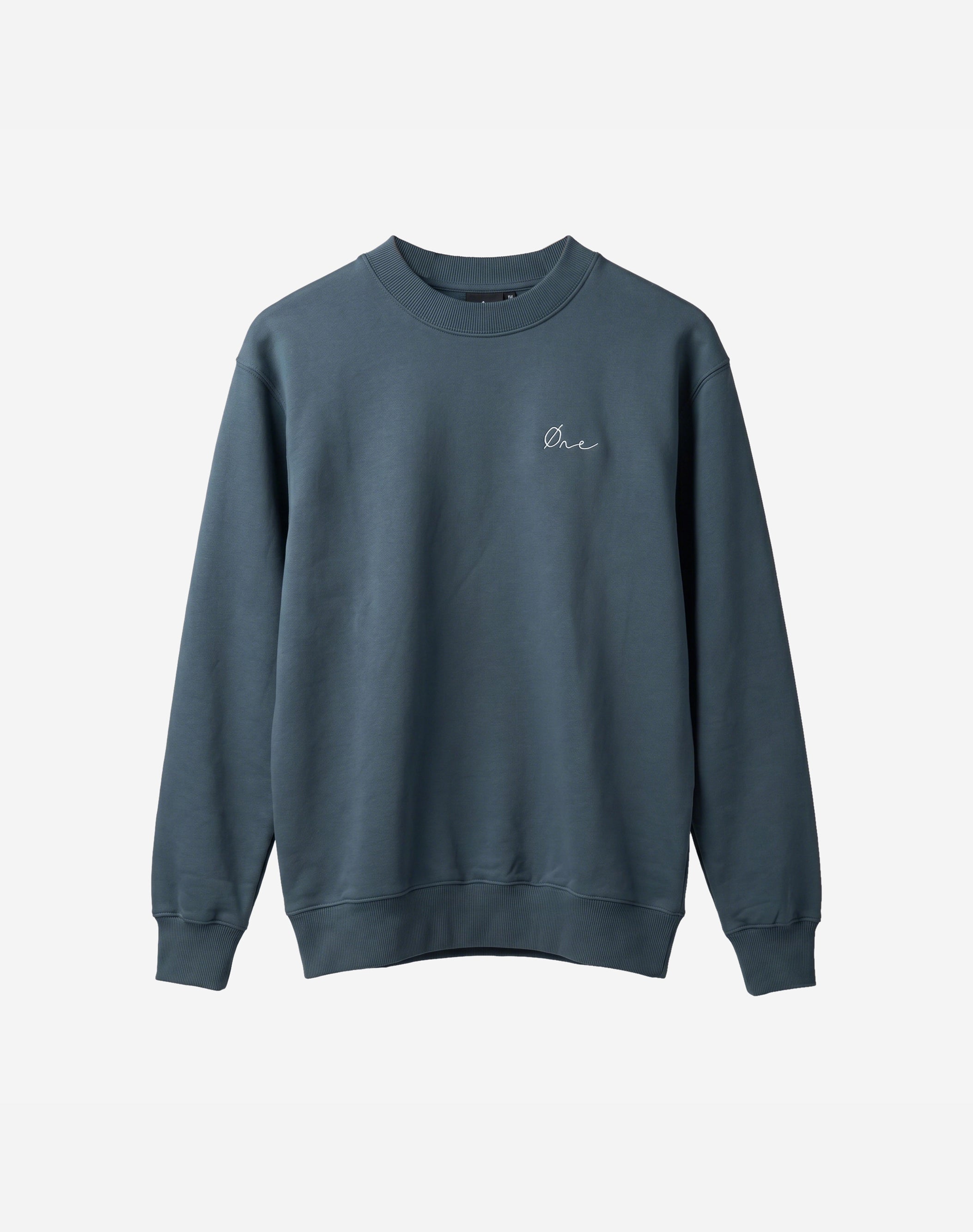 FLOWER PAINT SWEATER - DONKER GROEN