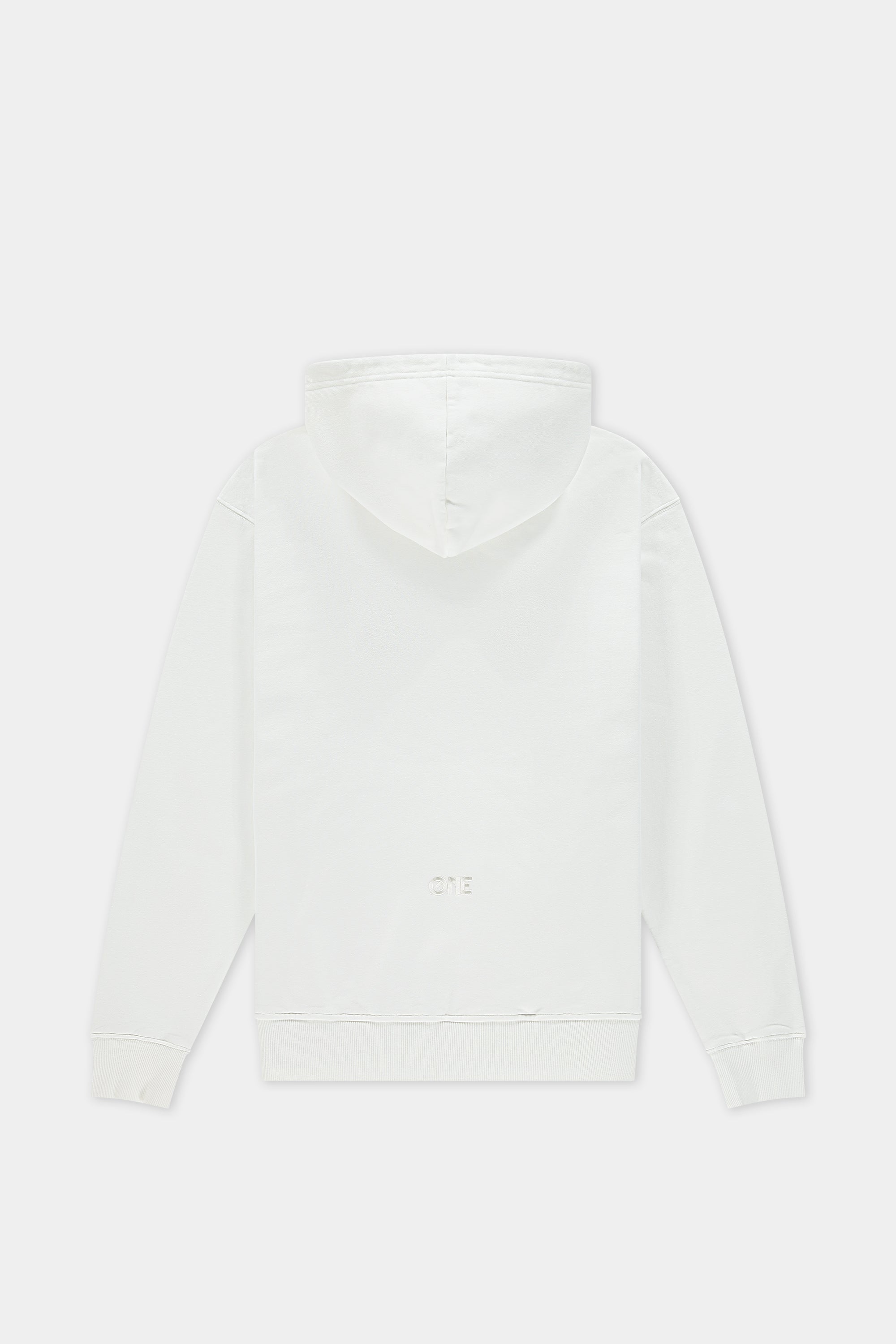 Zip Hoodie Emboridery - Off-White