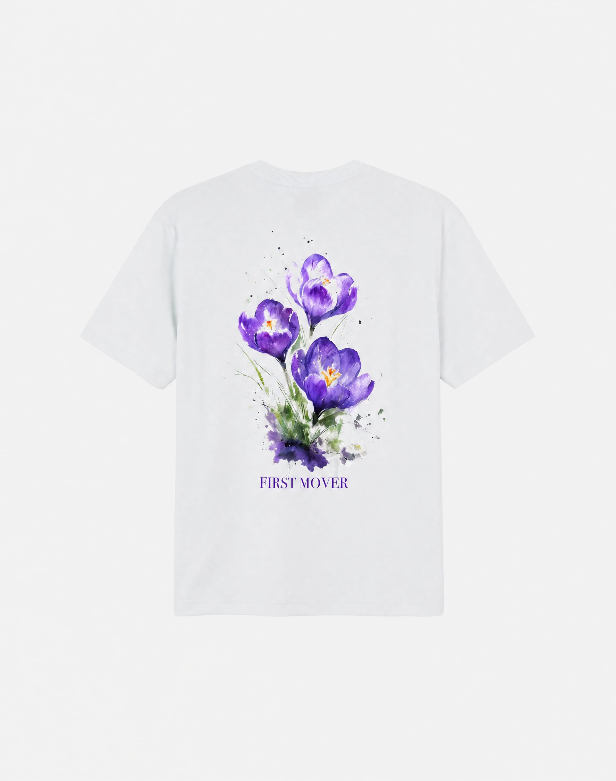 PURPLE FLOWER TEE