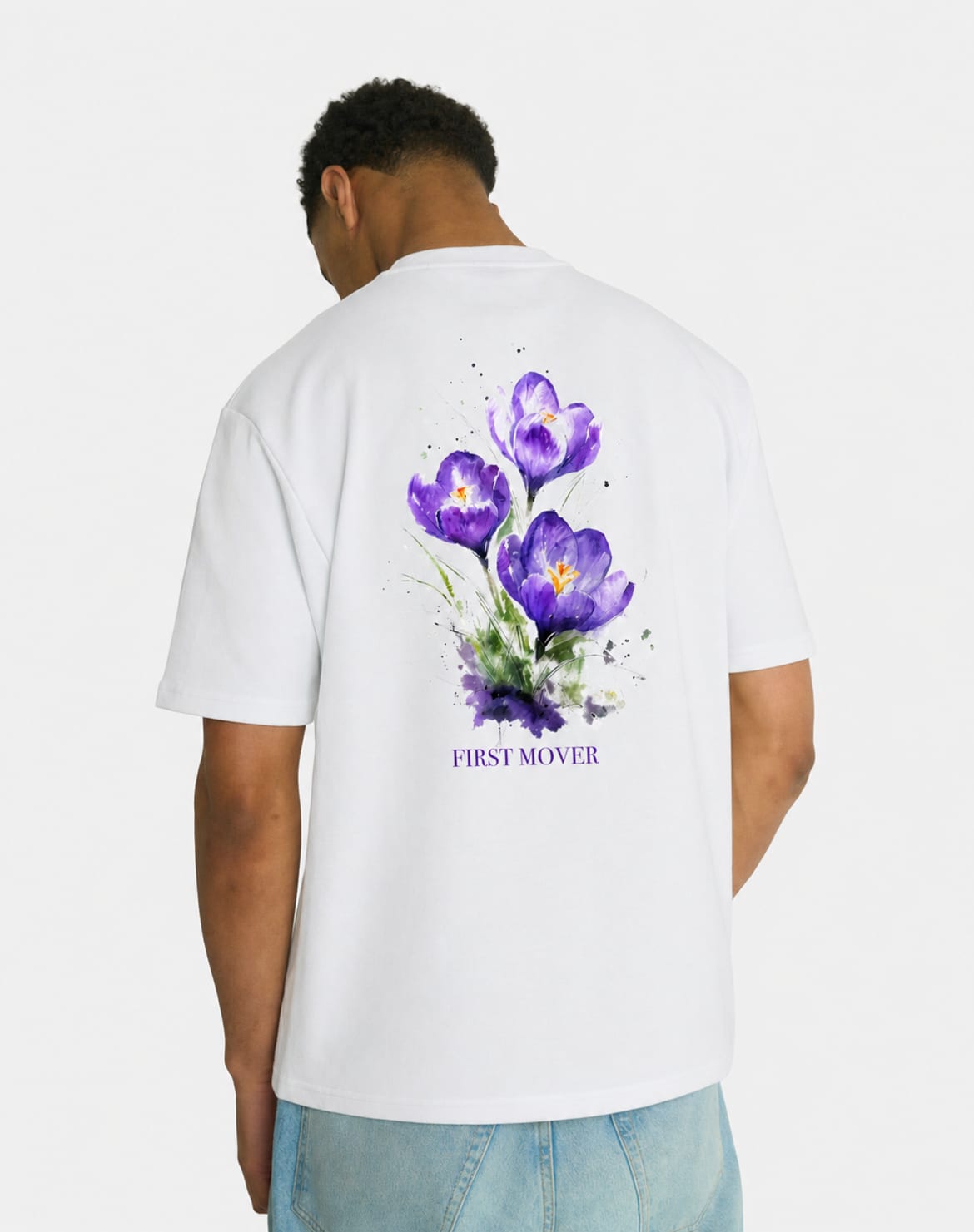 PURPLE FLOWER TEE