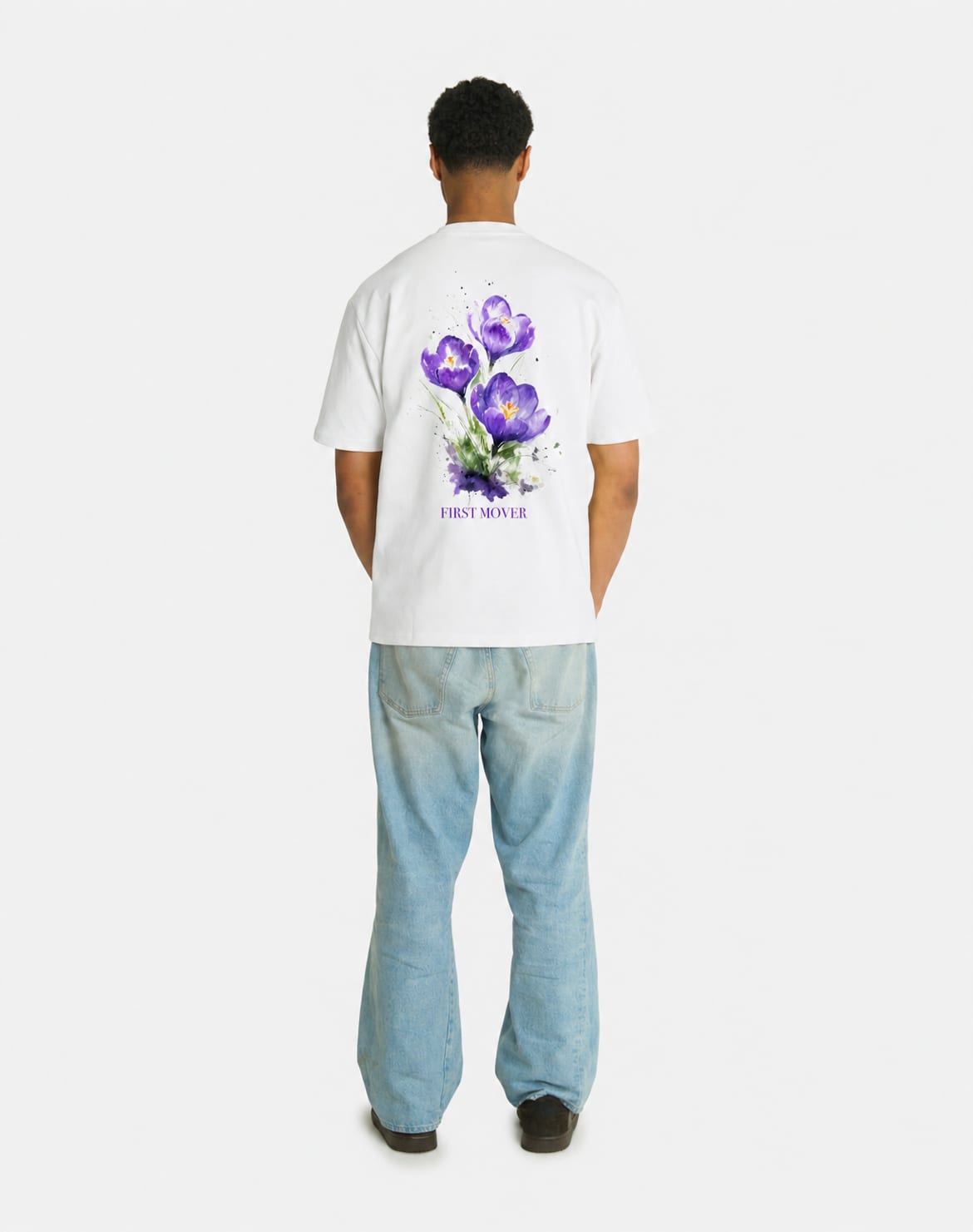 PURPLE FLOWER TEE