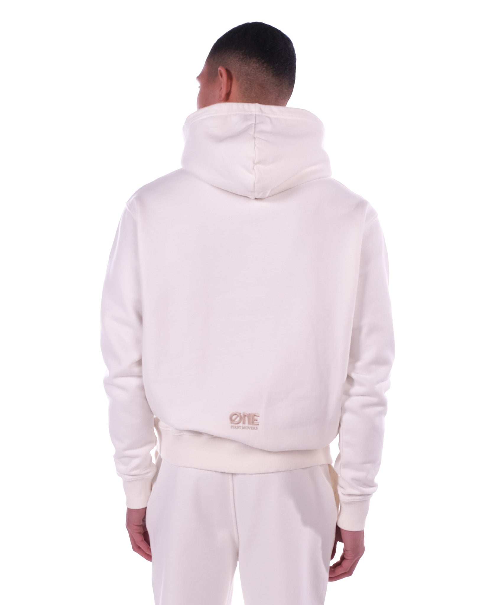 Embroidery Logo Hoodie - Off-White