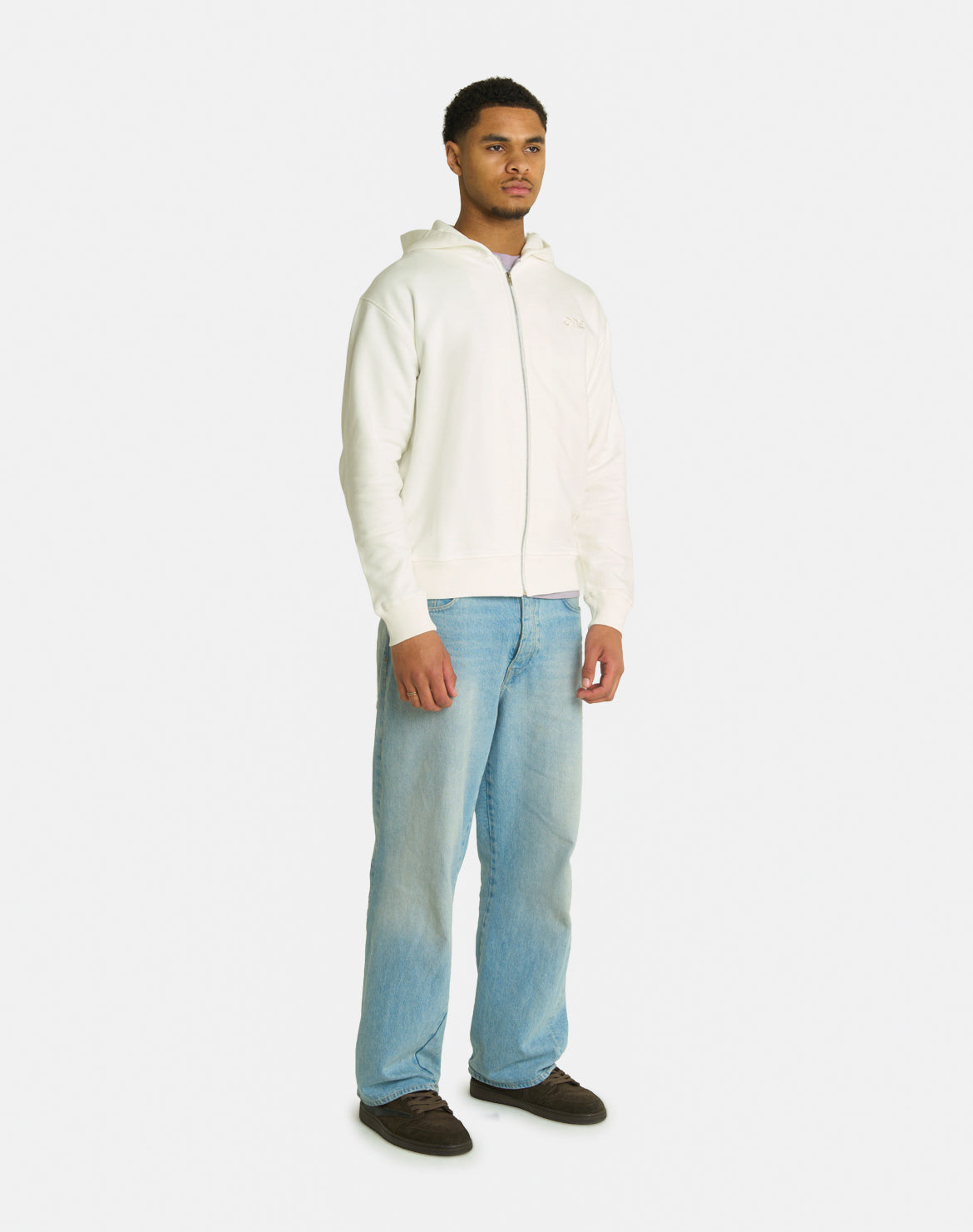 Zip Hoodie - Off-White