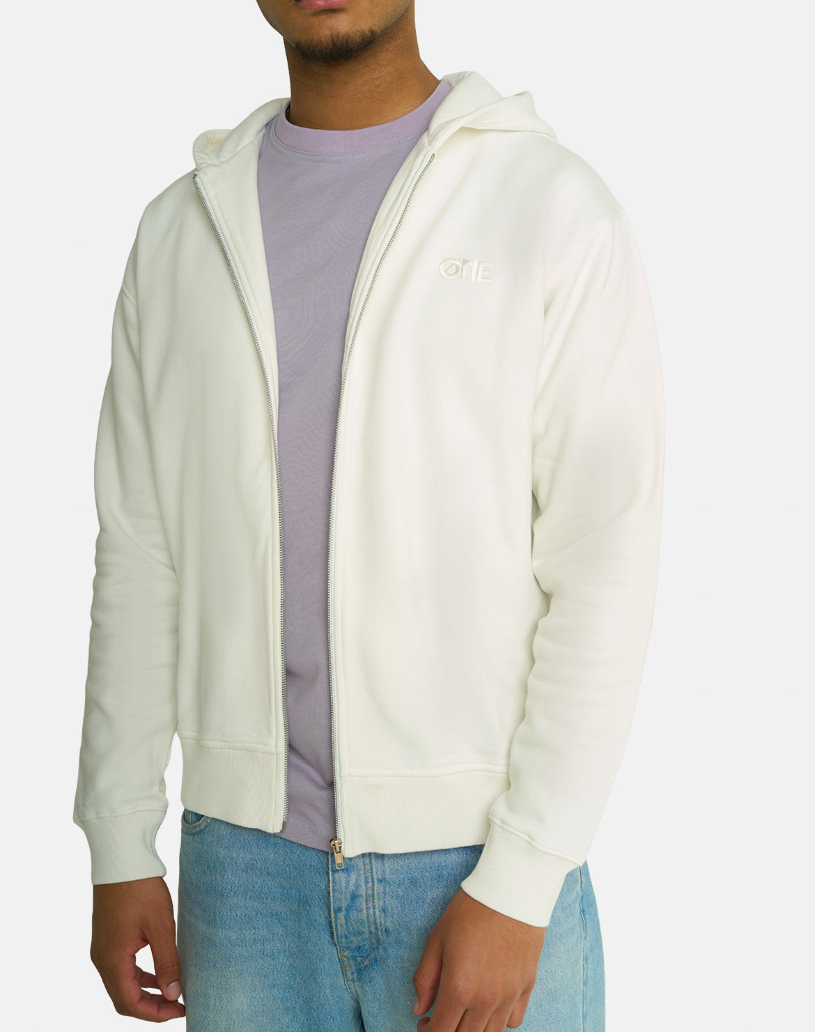 Zip Hoodie - Off-White