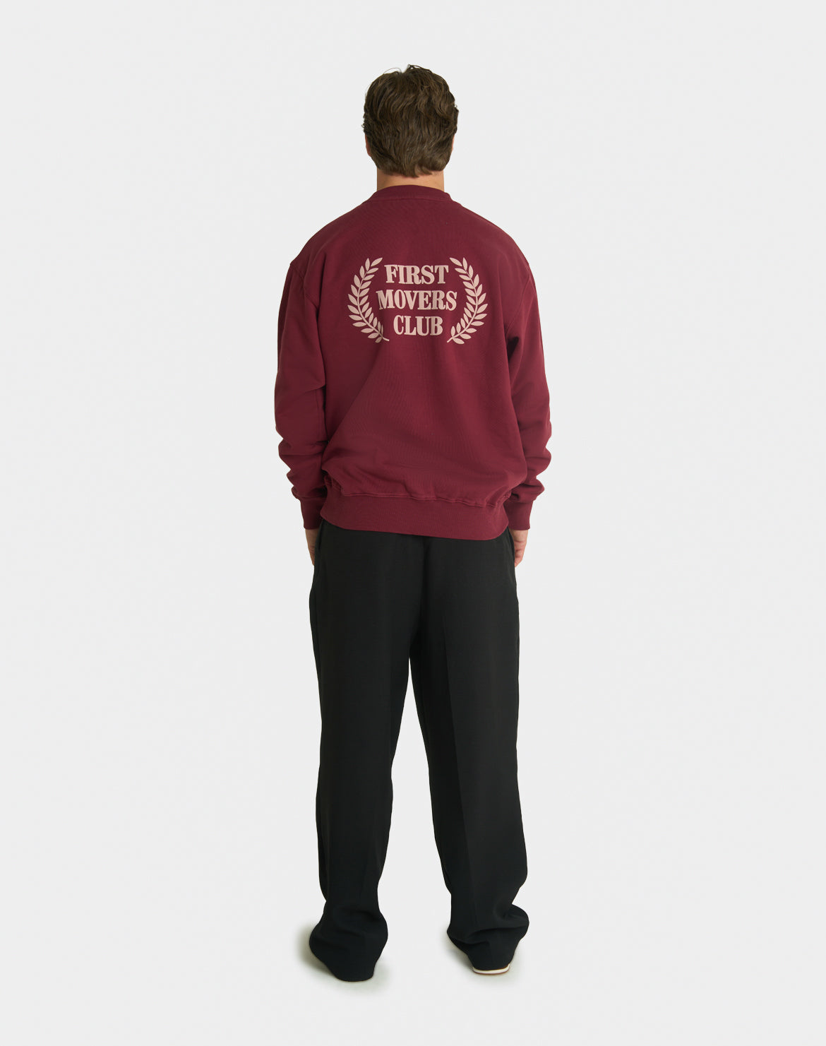 FIRST MOVERS CLUB SWEATER - Bordeaux