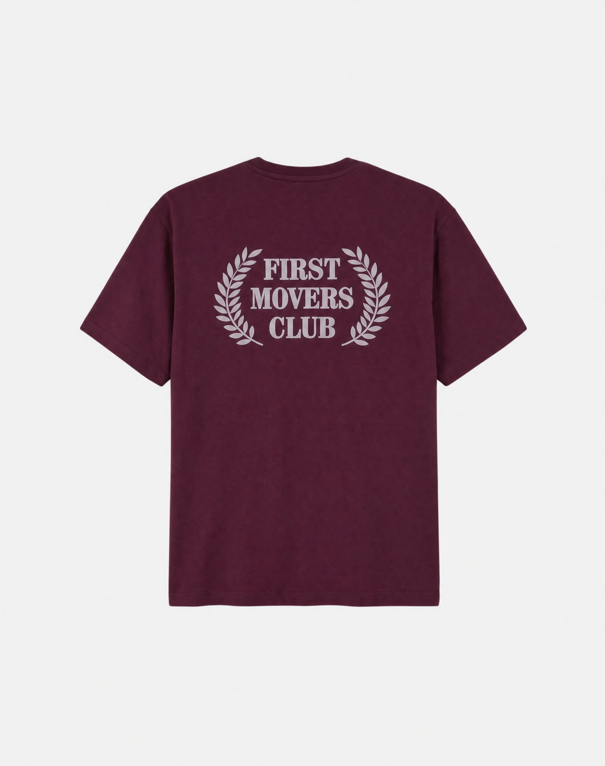 FIRST MOVERS CLUB TEE - BORDEAUX
