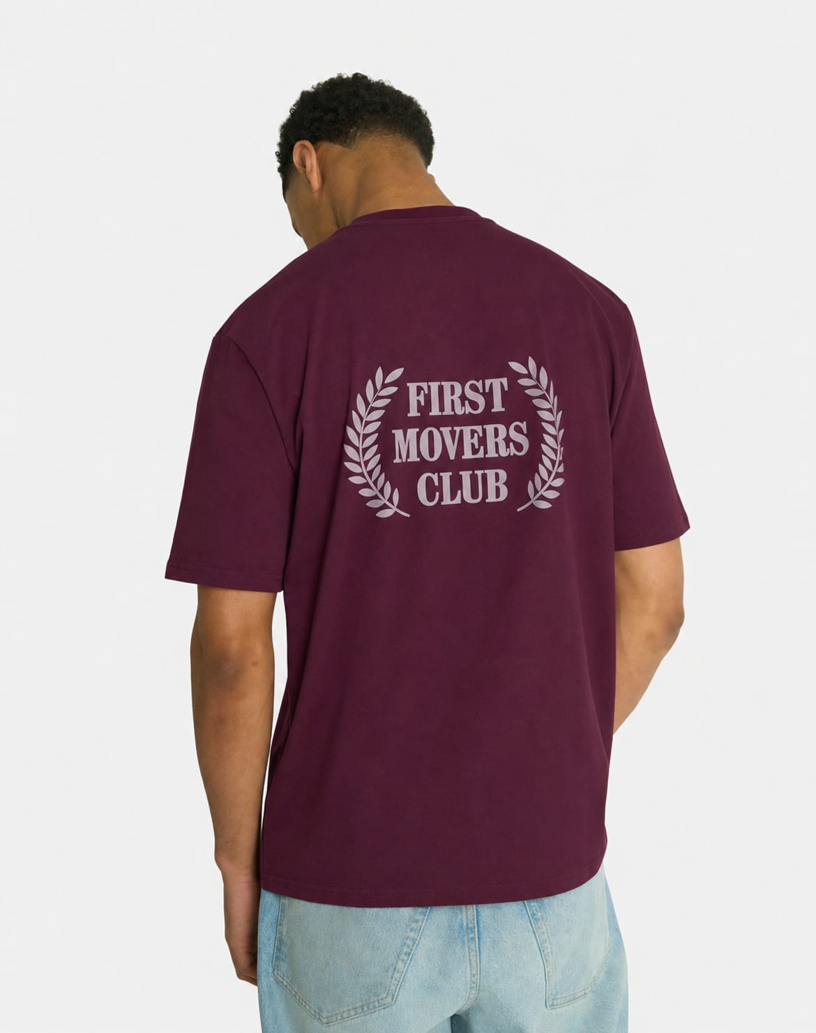 FIRST MOVERS CLUB TEE - BORDEAUX