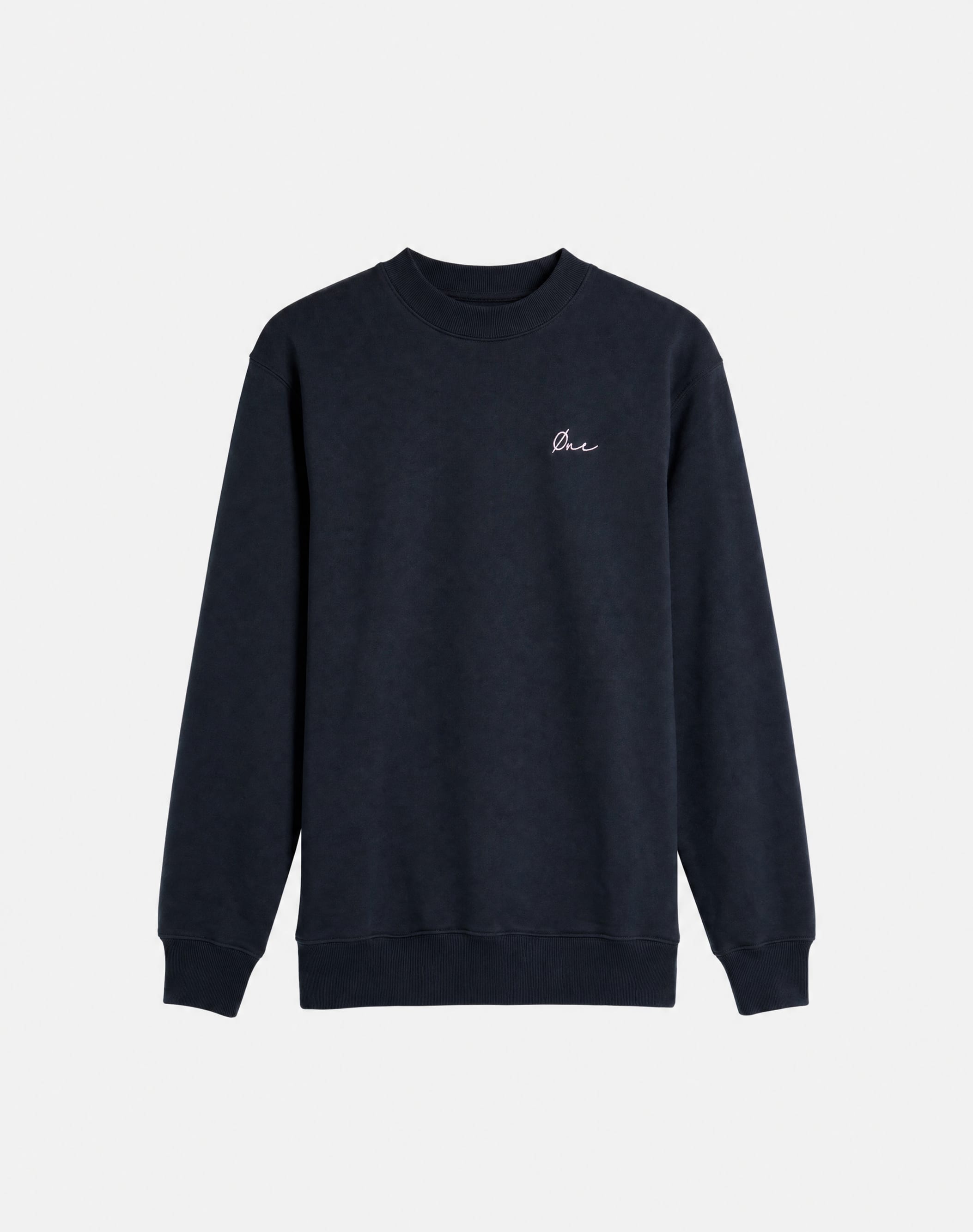 FLOWER PAINT SWEATER - BLACK