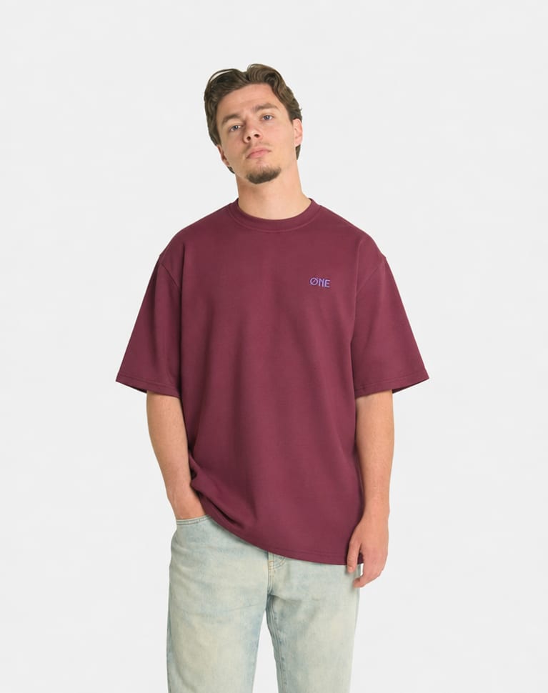 PURPLE FLOWER TEE