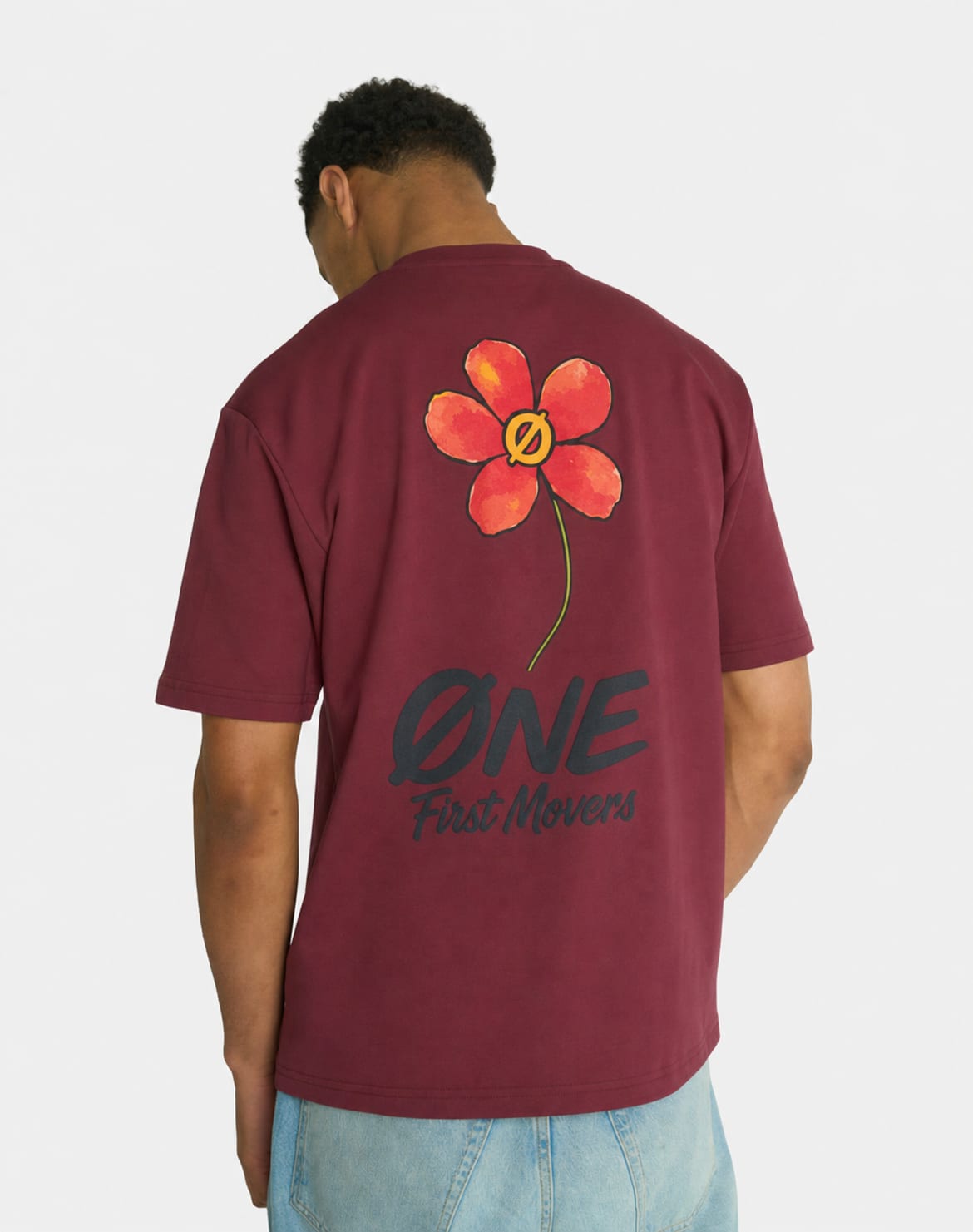 RED FLOWER TEE
