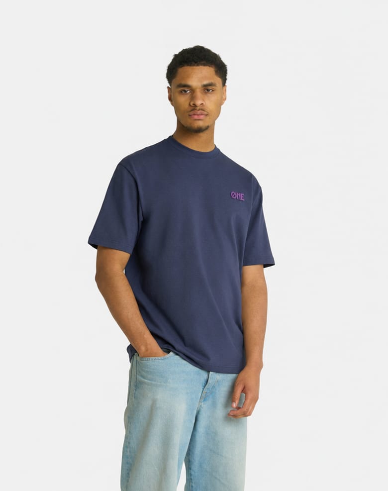 PURPLE FLOWER TEE