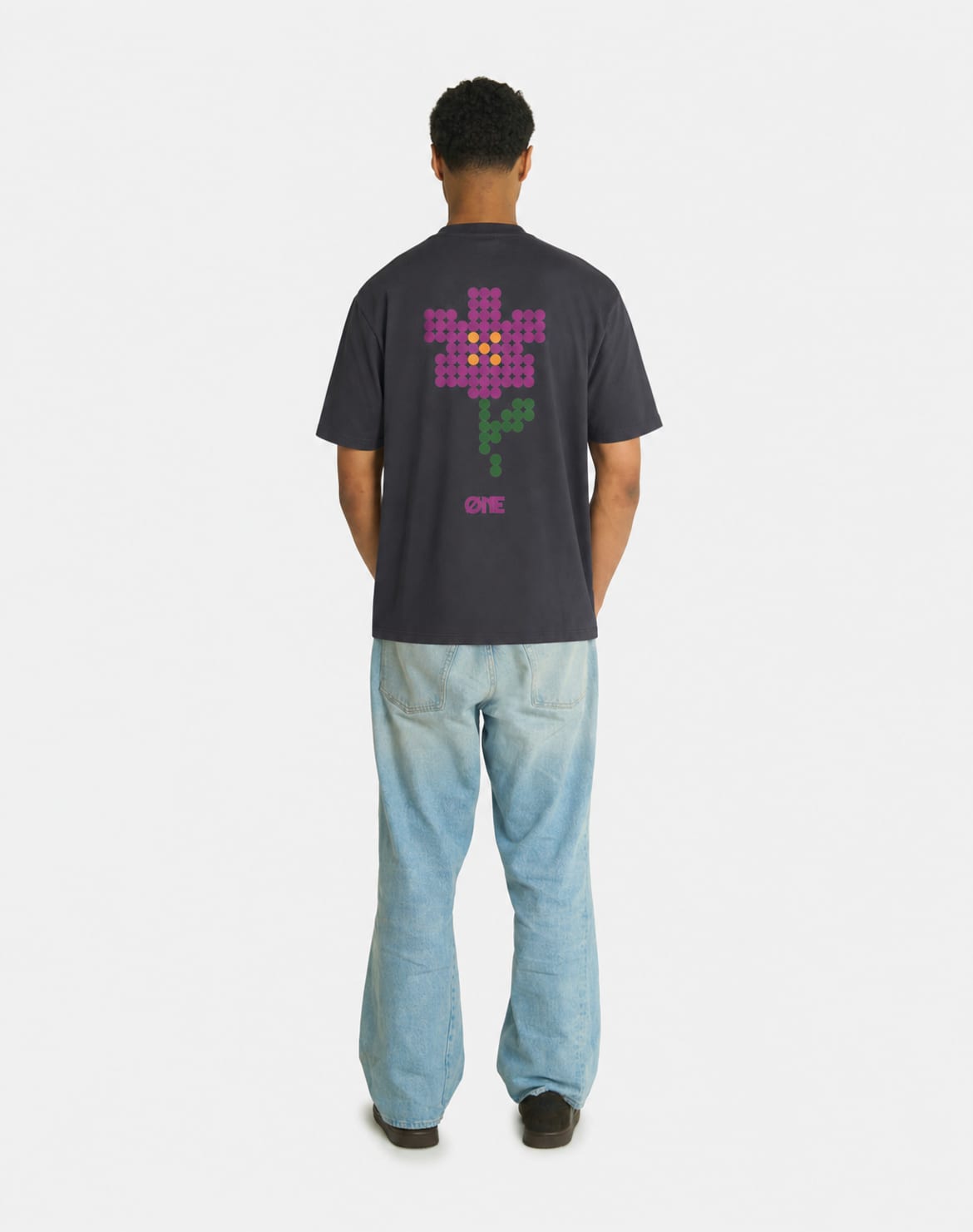 PURPLE FLOWER TEE