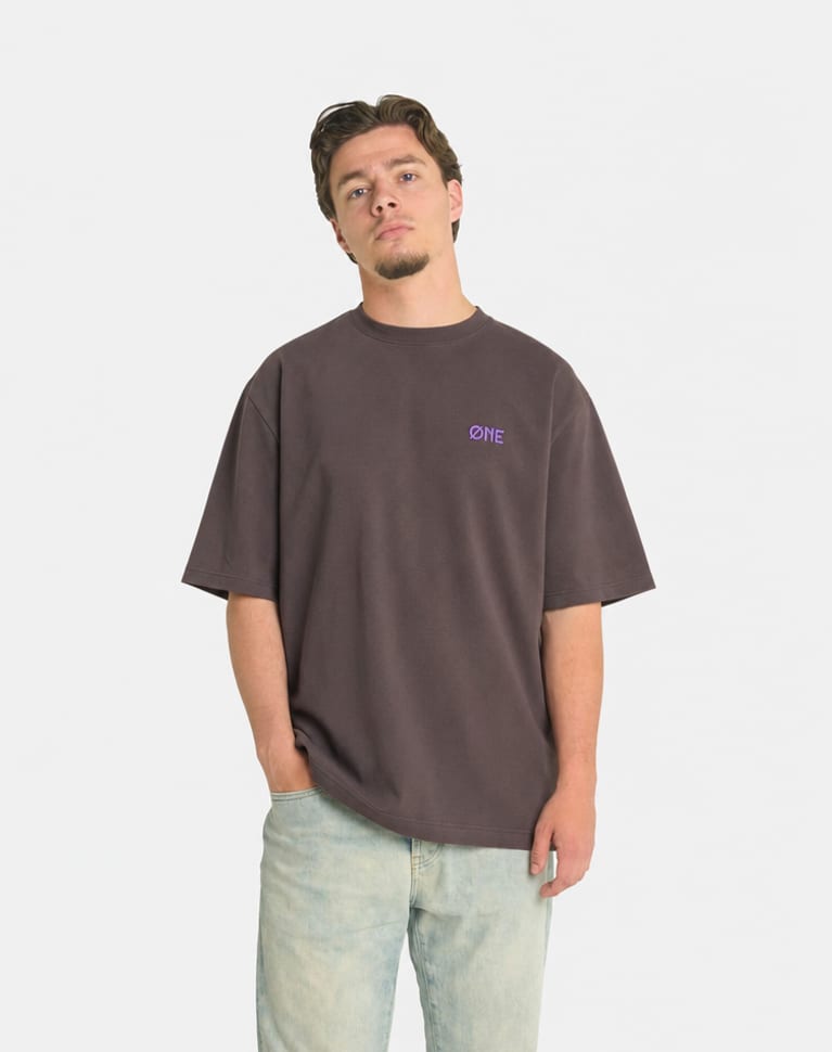 PURPLE FLOWER TEE