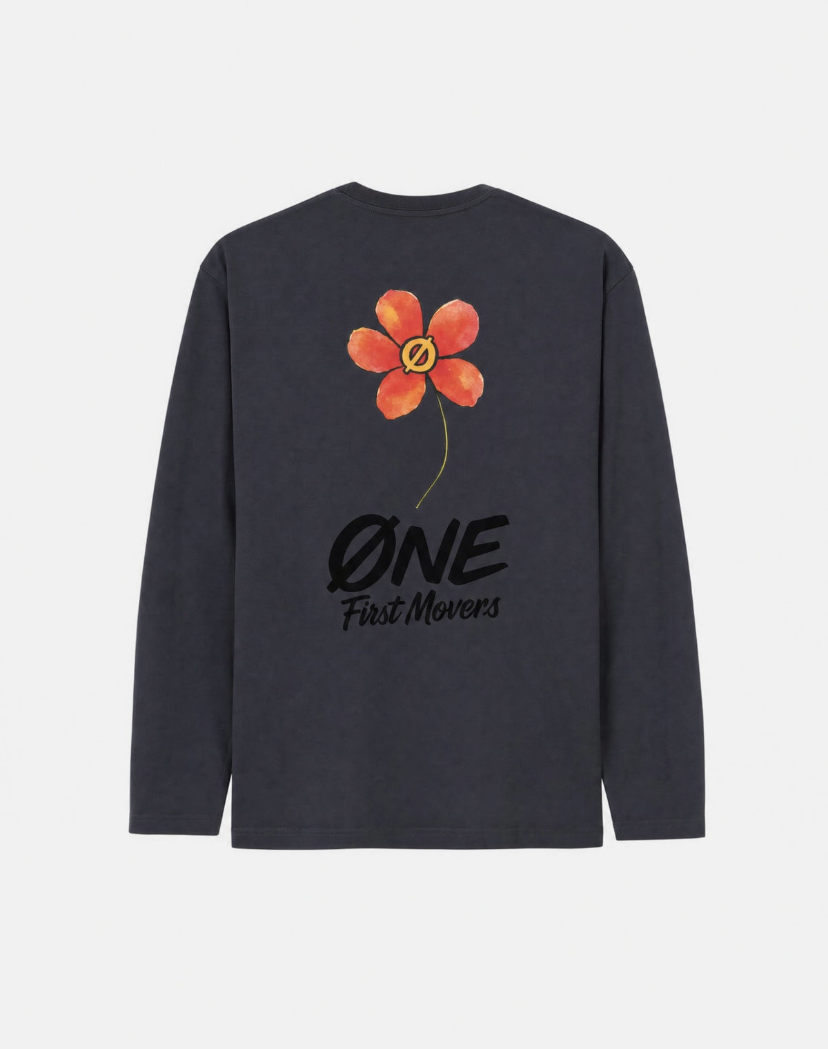 RED FLOWER LONGSLEEVE TEE