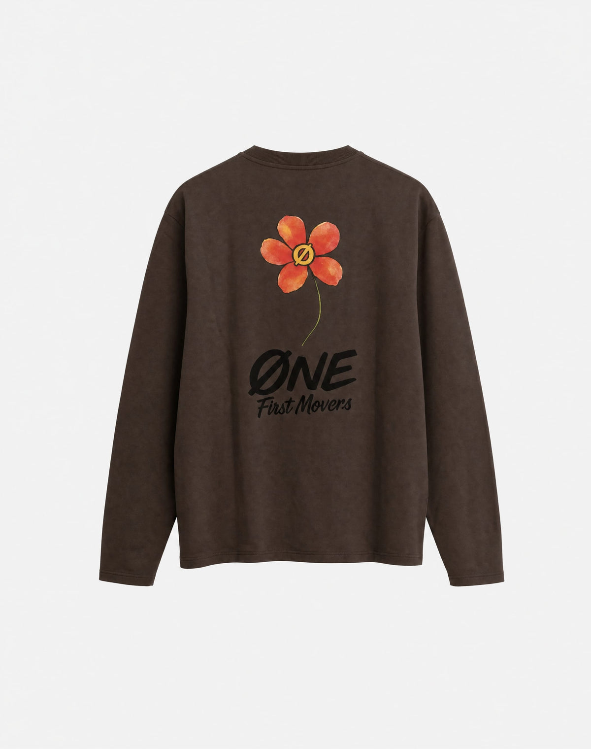 RED FLOWER LONGSLEEVE TEE
