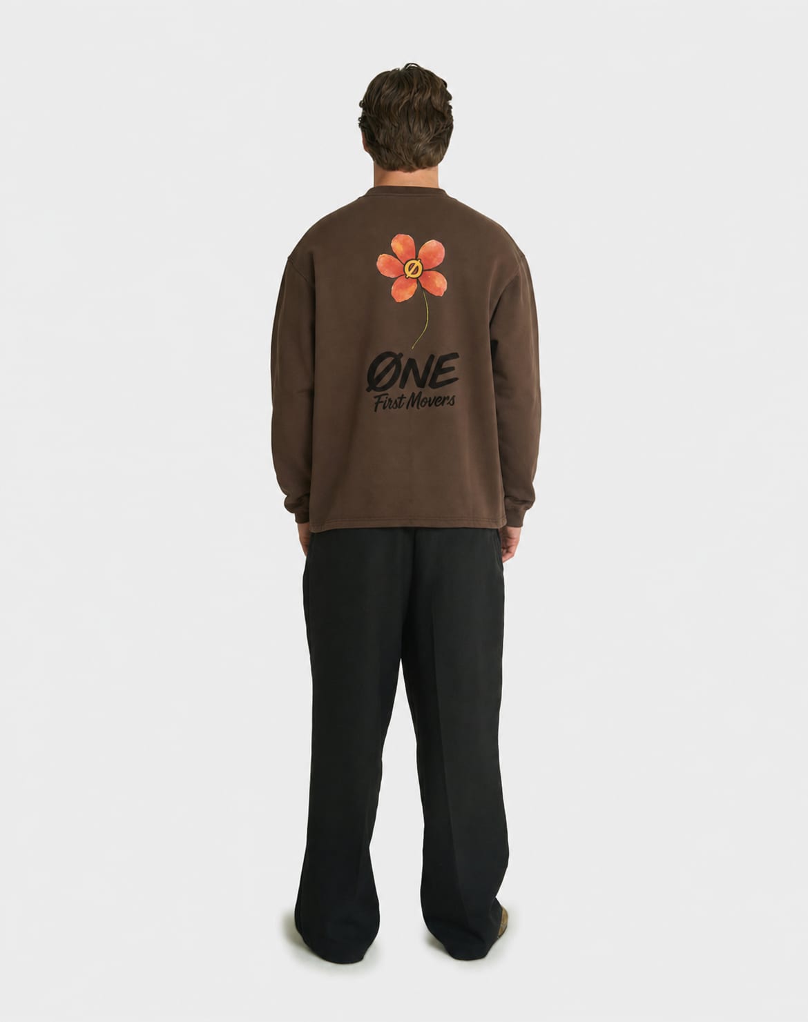 RED FLOWER LONGSLEEVE TEE