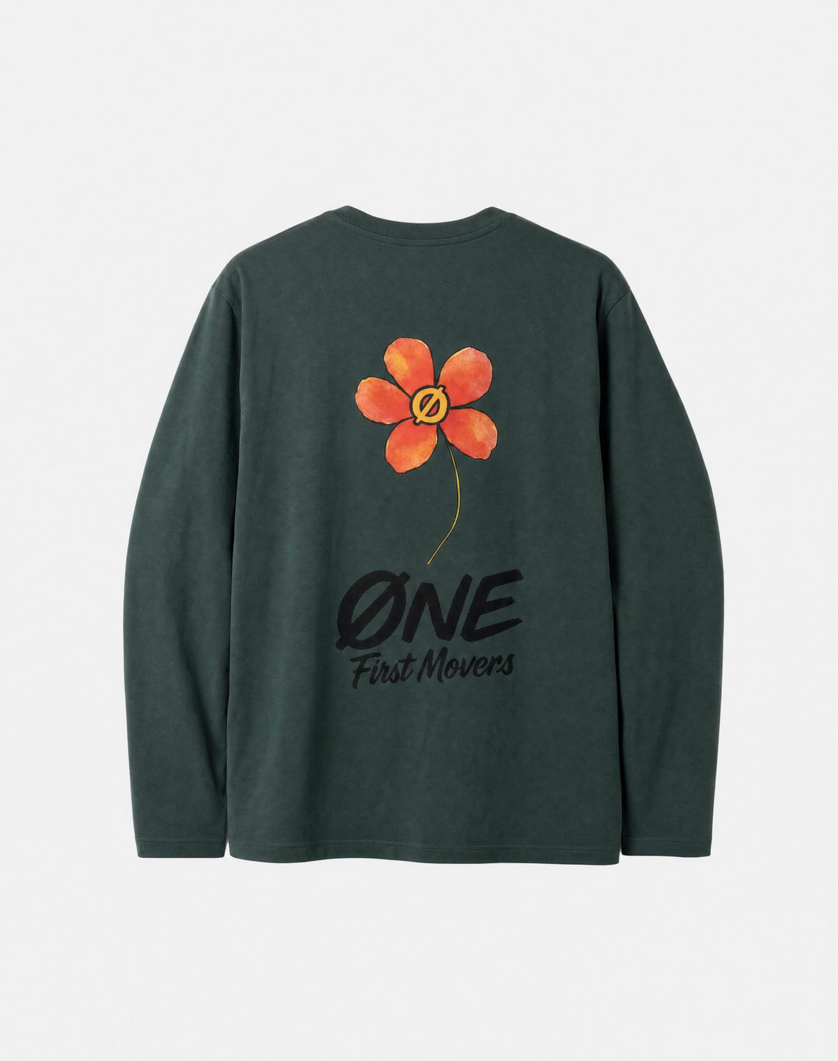RED FLOWER LONGSLEEVE TEE