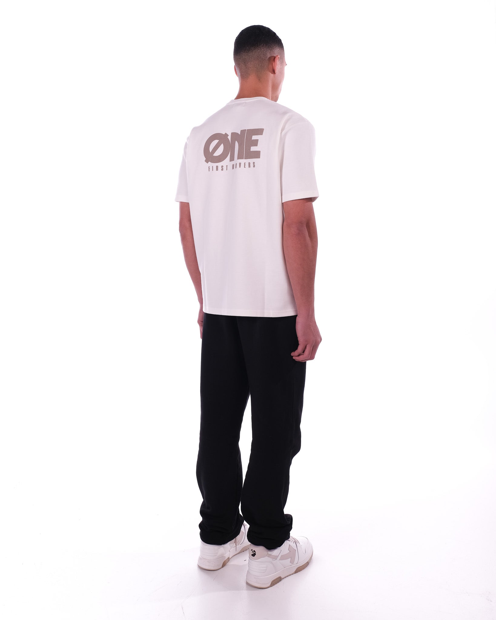 Puff logo front/back Tee - Off-White