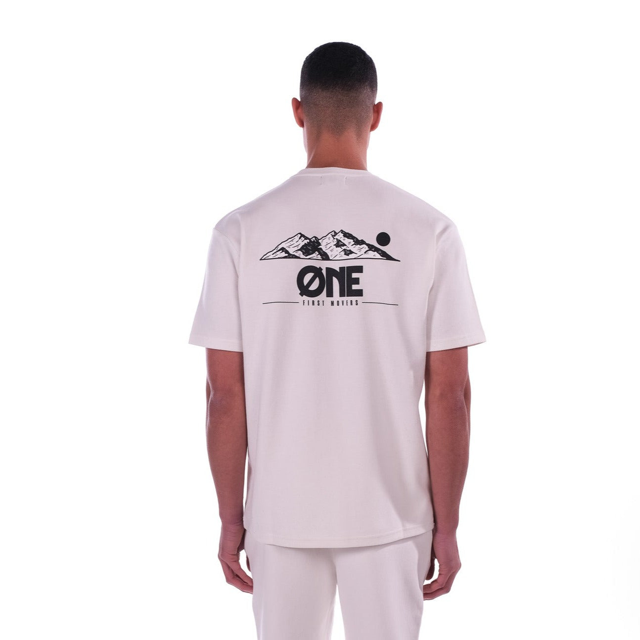 Mountain Backpiece Tee - Off-White