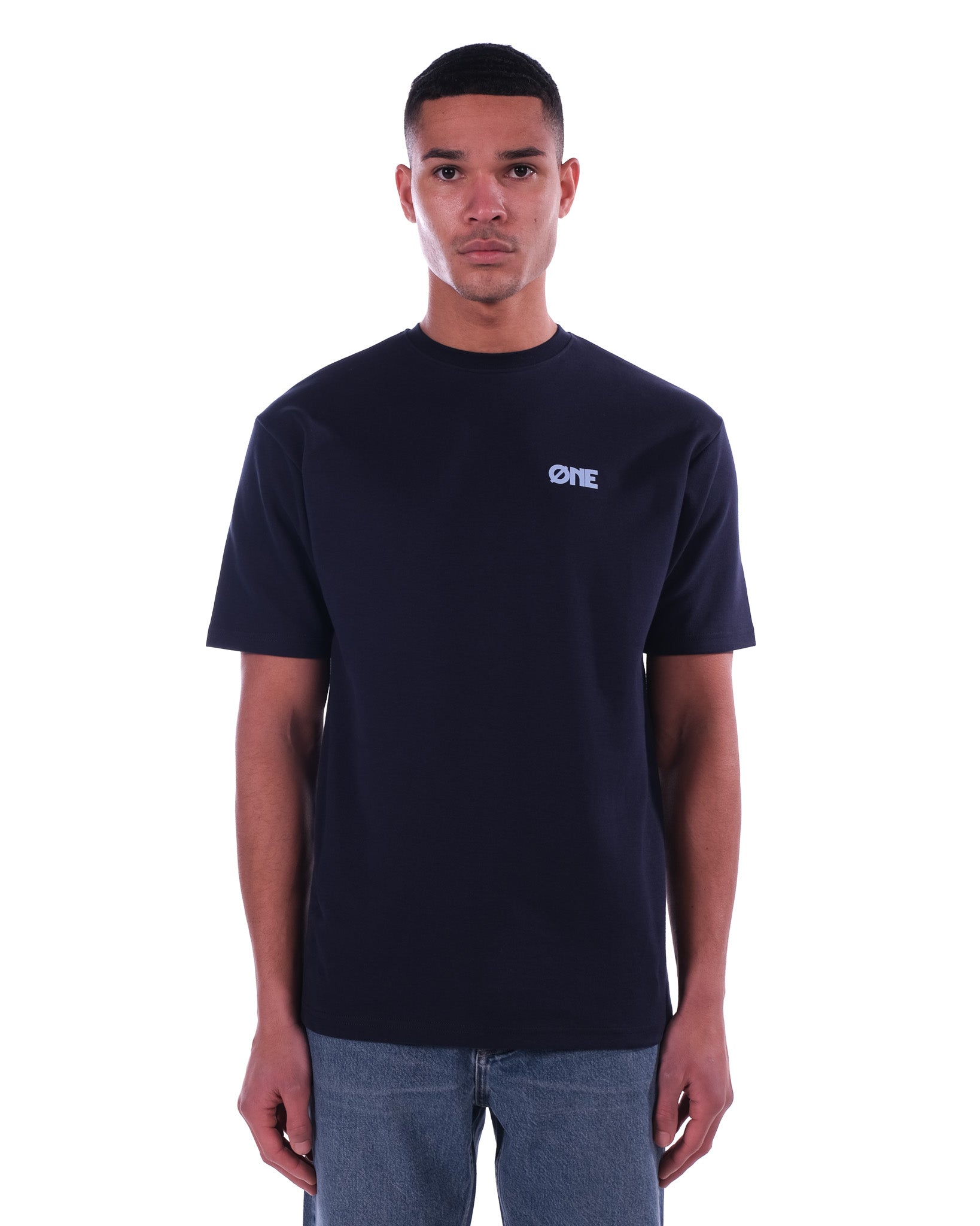 Mountain Backpiece Tee - Navy