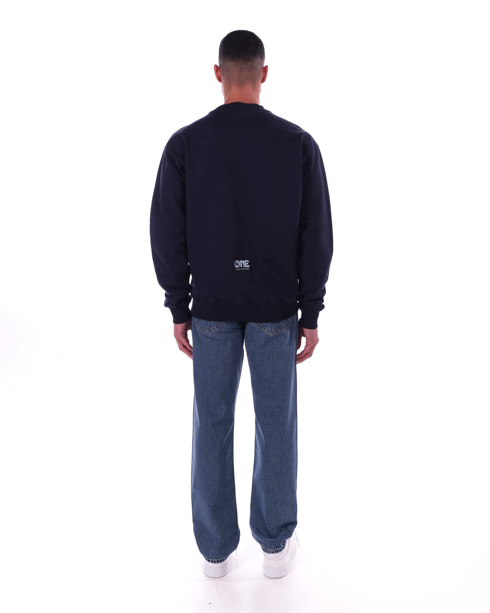 Sweater Embroidery - Navy