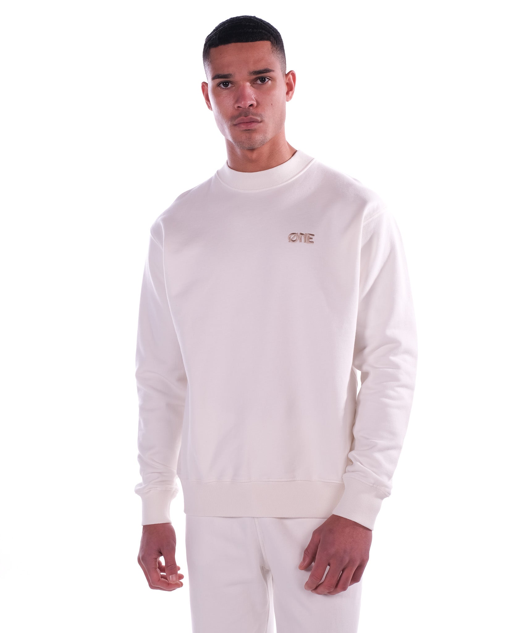 Embroidery Logo Sweater - Off-White