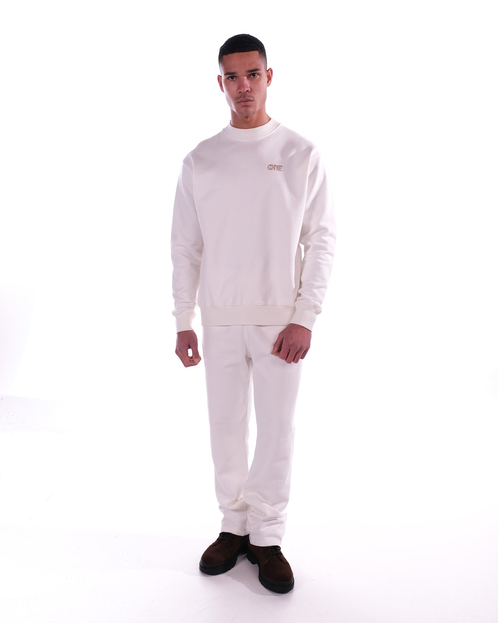 Embroidery Logo Sweater - Off-White