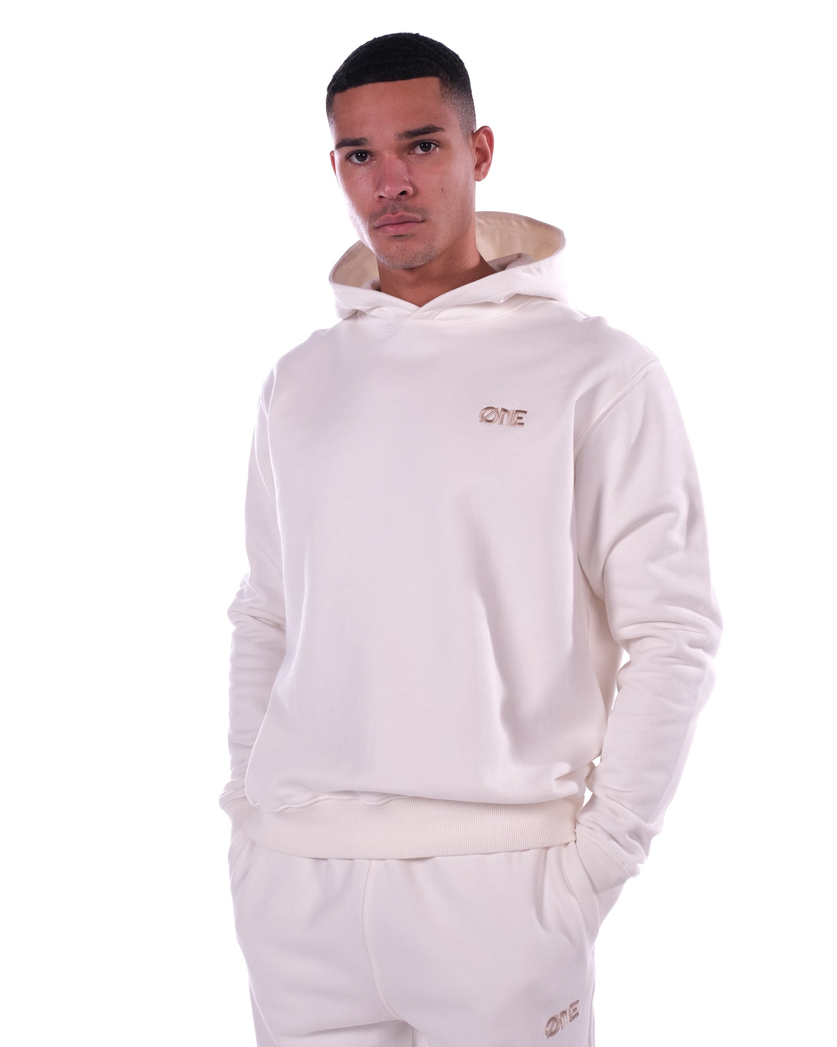 Hoodie Embroidery - White