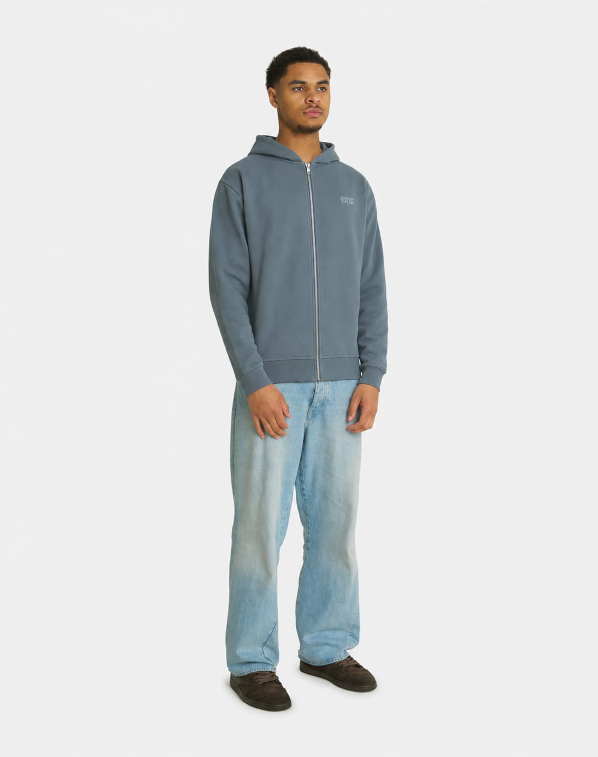 Zip-up Hoodie - Dark Green